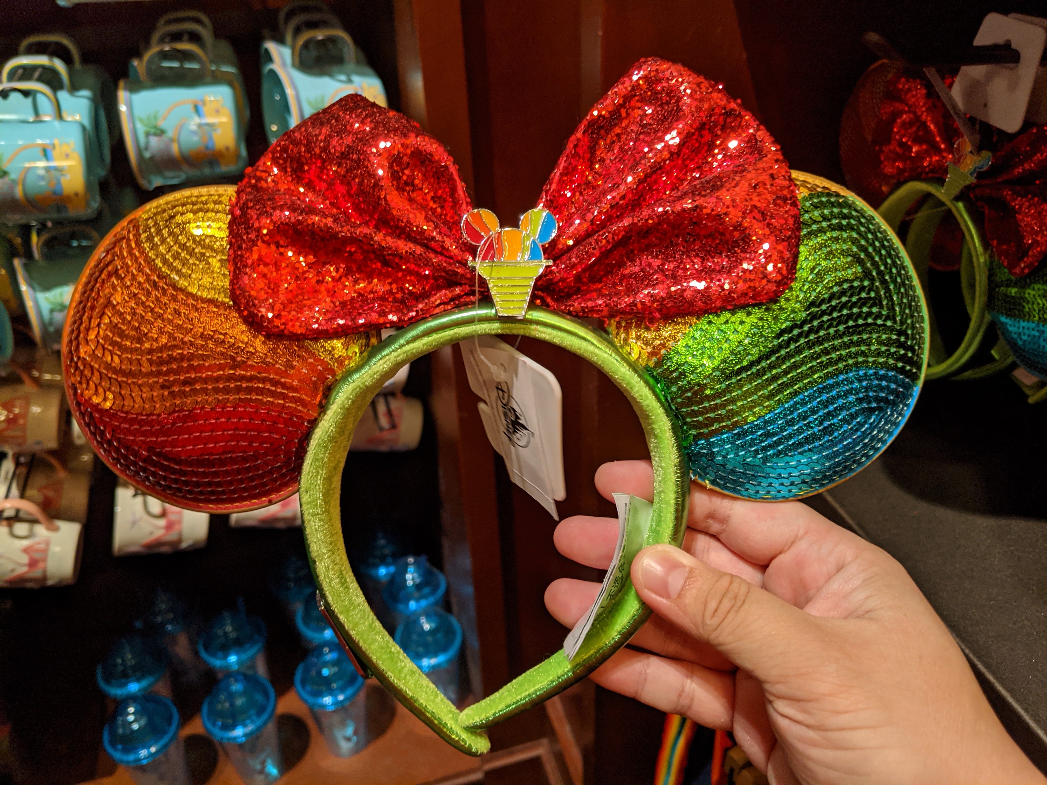 Aulani Shave Ice Loungefly Disney Backpack and ears good