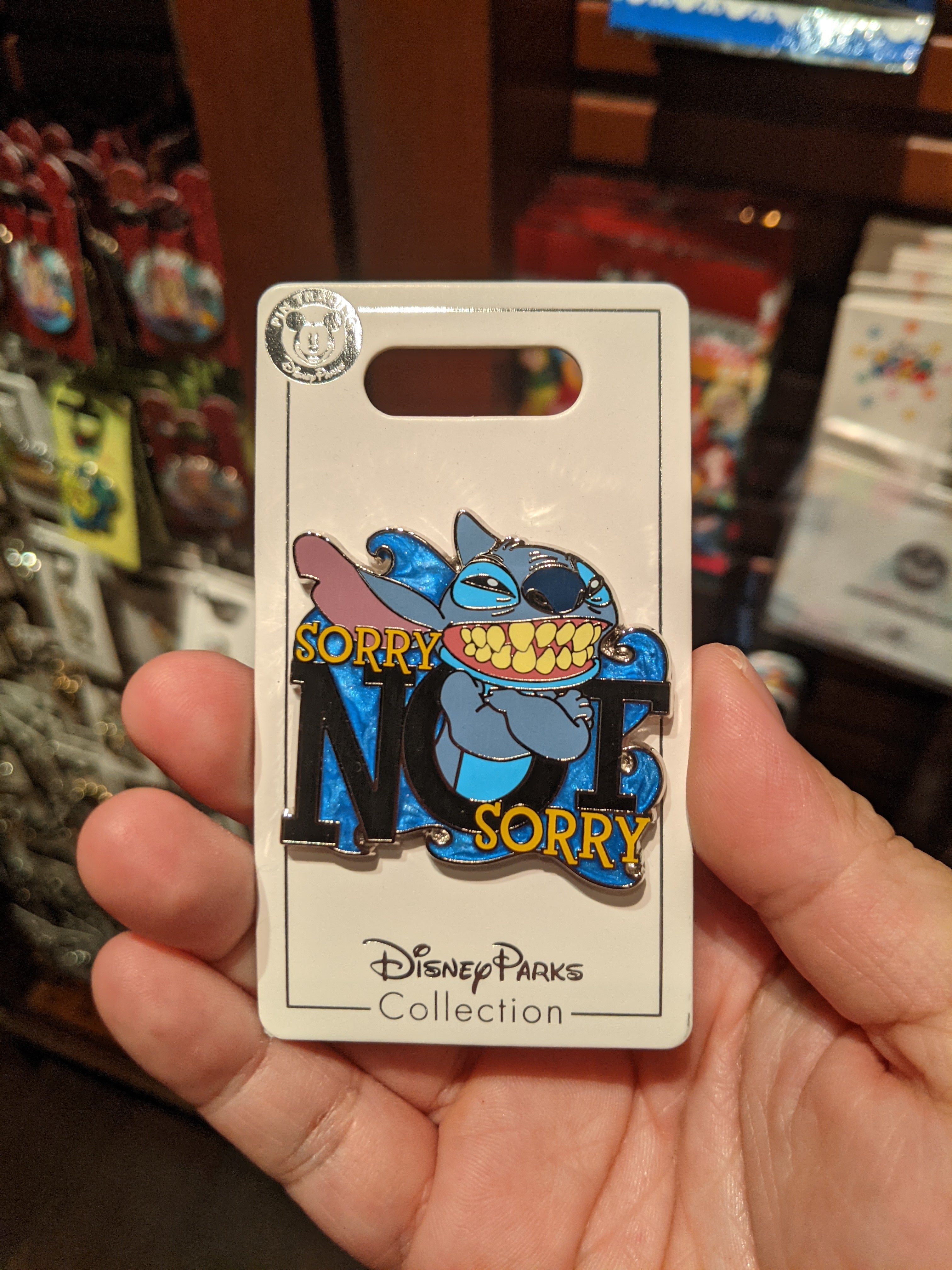 Disney Stitch Pin - Sorry Not Sorry