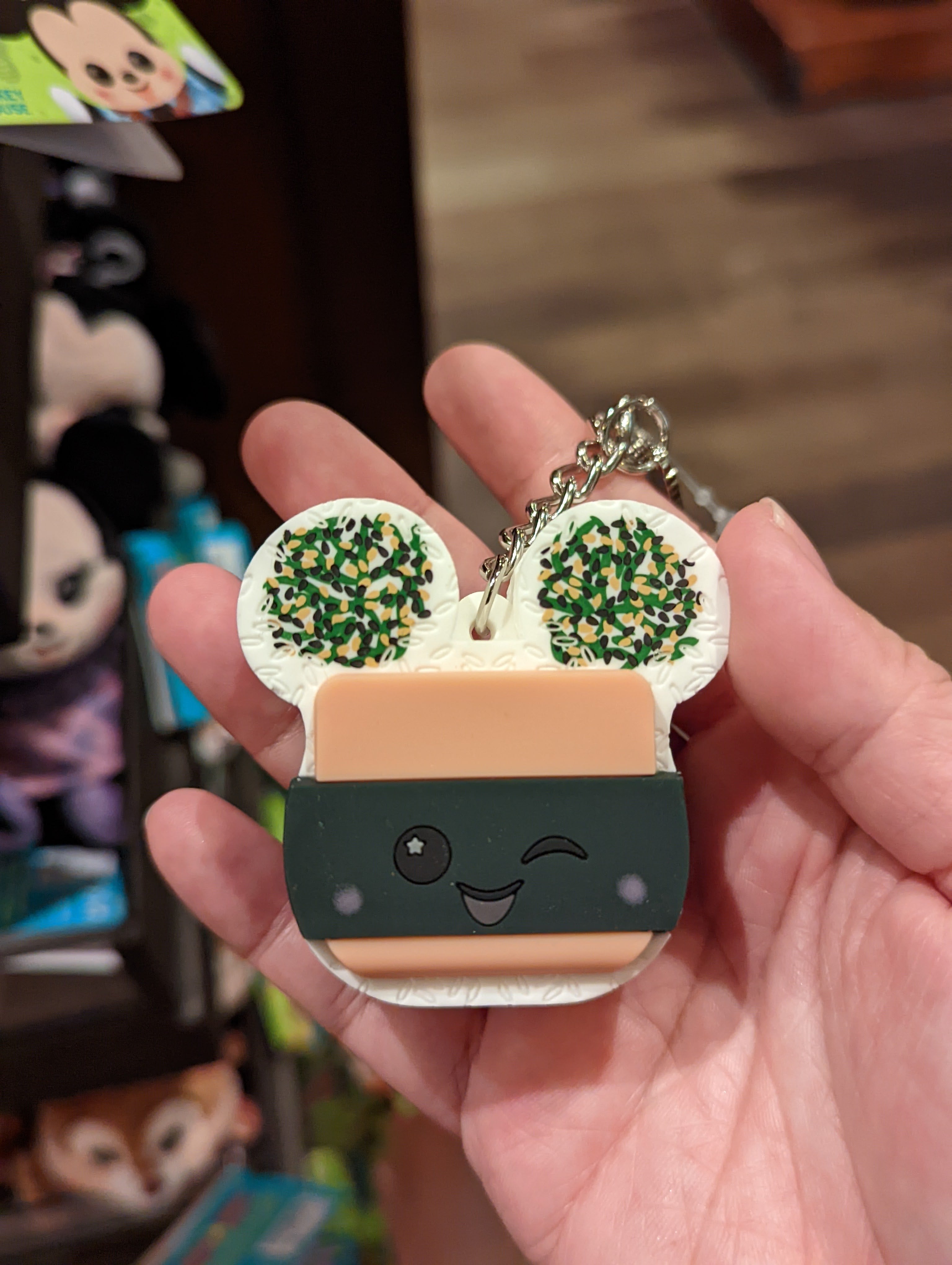 Disney Aulani Exclusive Mickey Ears selling Spam Musubi Wishables Keychains SOLD OUT!