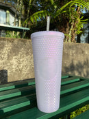 Icy White Venti Studded Tumbler