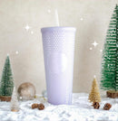 Icy White Venti Studded Tumbler