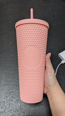 Matte Pink Venti Studded Tumbler