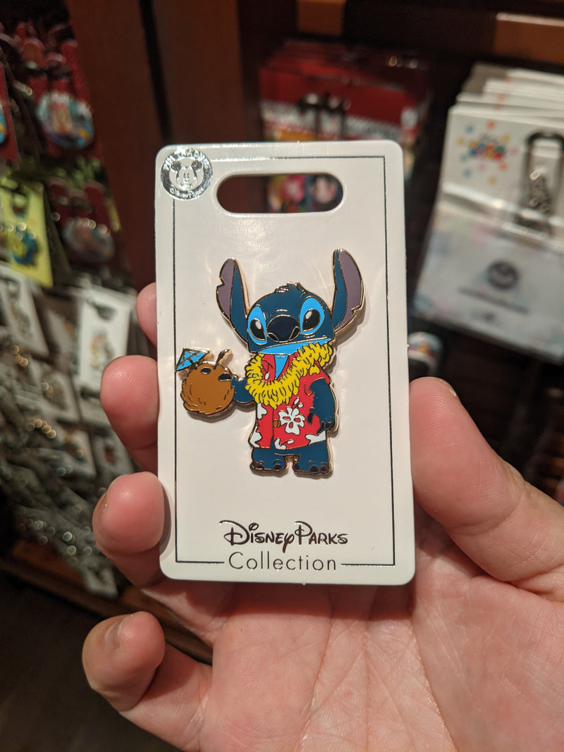 Stitch with Coconut Drink Pin