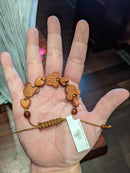 Mickey & Heart Bead Rope Bracelet