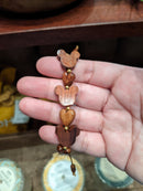 Mickey & Heart Bead Rope Bracelet