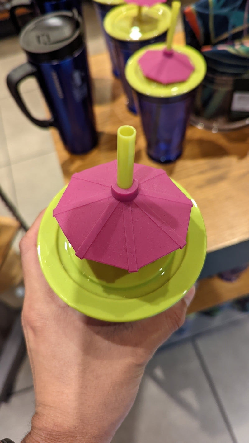 Umbrella Glass Cold Cup Tumbler