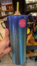 Pineapple Blue Ombre Stainless Steel Tumbler