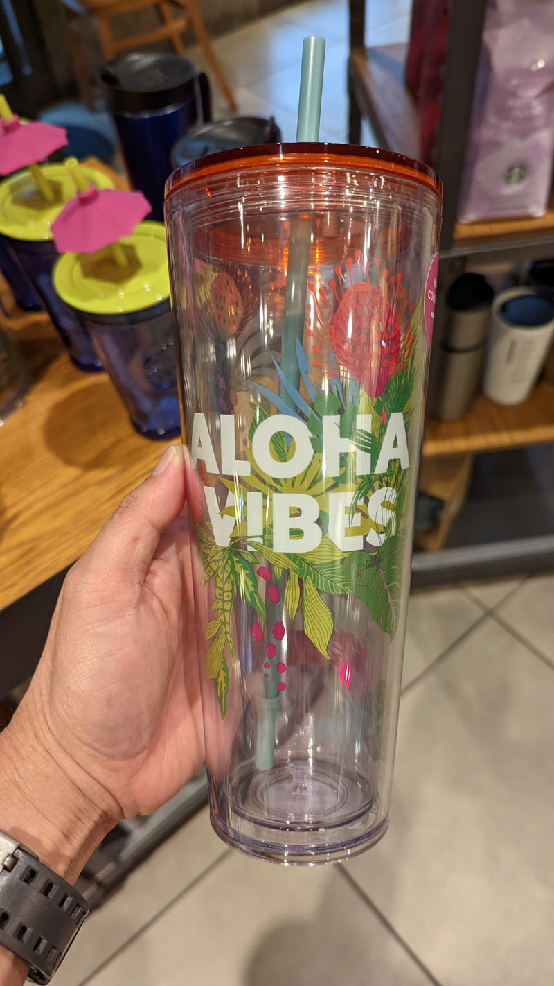 Aloha Vibes Plastic Cold Cup Tumbler