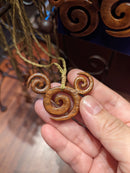Swirled Mickey Rope Necklace